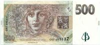 česká bankovka 500 Kč rub