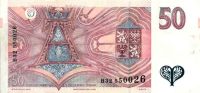 česká bankovka 50 Kč rub